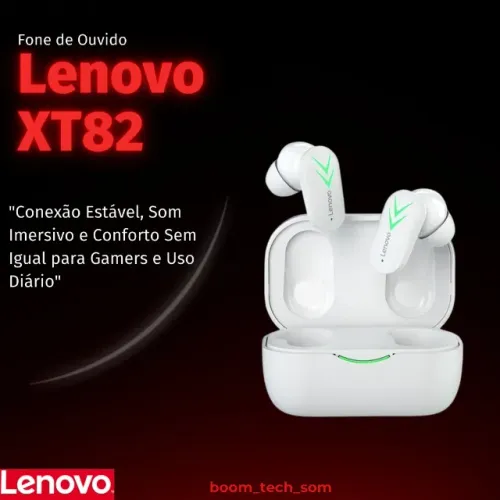 Fone Sem Fio Lenovo XT82 Bluetooth | Garantia | Bateria de 20h | Pronta Entrega