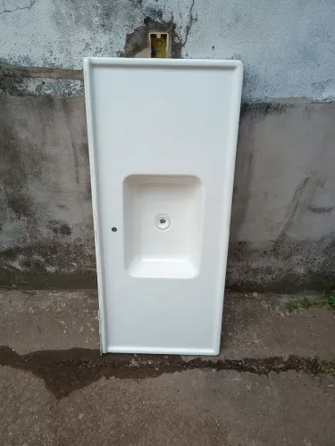 Pia Cozinha em Cerâmica - Branca 