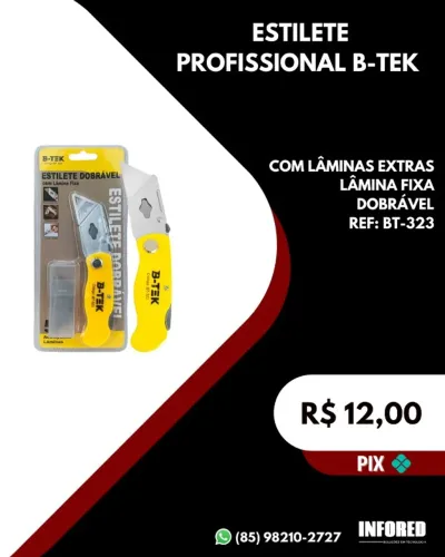 Estiletes profissional B-tek BT-323