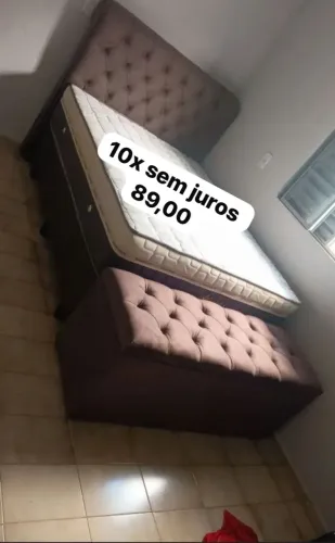 Cama box colchão molas d28 hoje