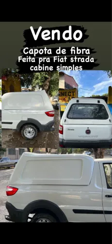 Capota de fibra para Fiat strada cabine simples 