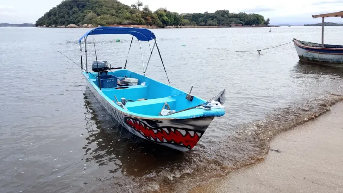 Lancha 6 metros fibra toda regularizada e revisada/ motor 15 Hp 2025*