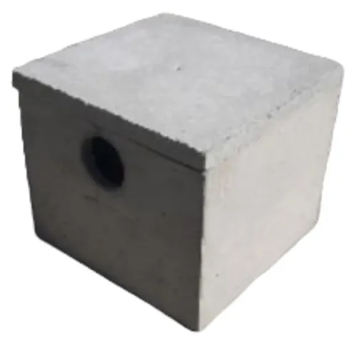 Caixa 50x50 inspeção gordura concreto com tampa