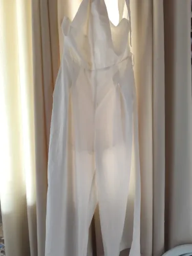 Macacão branco mês de maio feminino tamanho 38