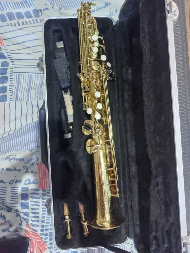 SAXOFONE SOPRANO SHELTER - Ótimo estado
