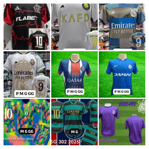 Lote camisetas de Times de futebol 
