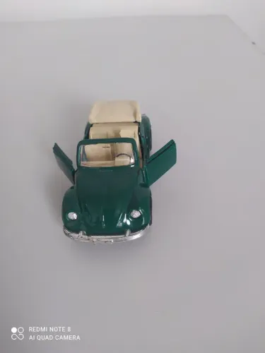 Carrinho Fusca Verde Colecionável