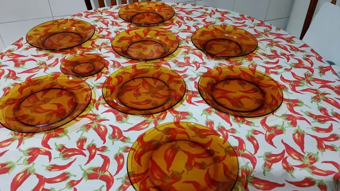 Duralex âmbar conjunto de pratos