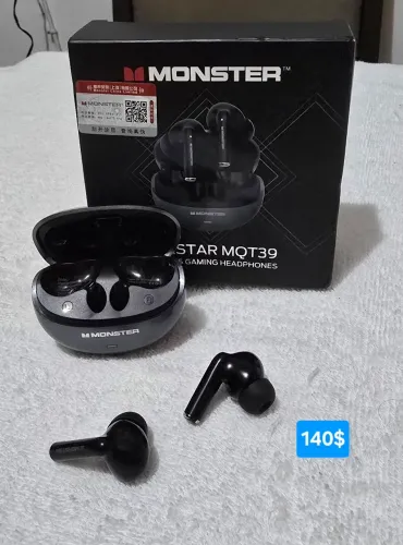 Fone de ouvido Bluetooth da Monster Maxstar MQT39 original 