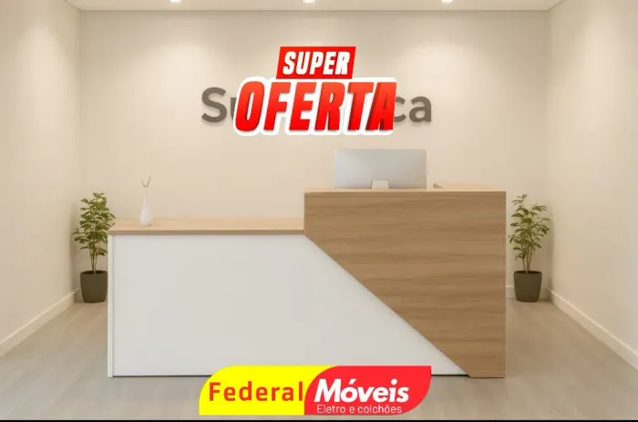 Balcão de Atendimento 0,93x1,71x0,61 - Moderno e funcional!