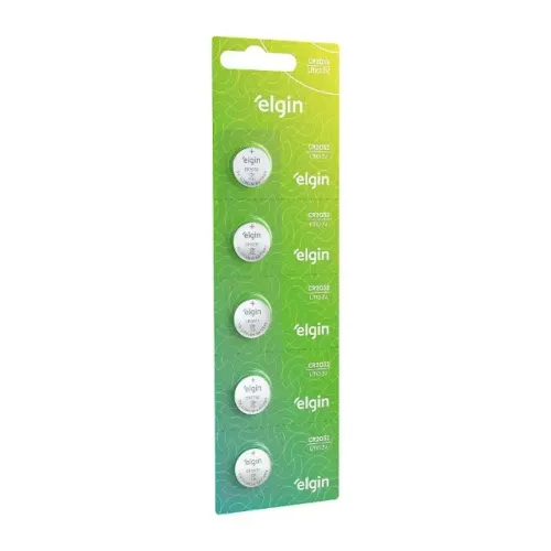 Pilha Moeda CR2032 Cartela com 5 Elgin