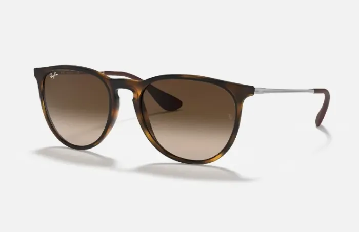 Óculos De Sol Ray Ban RB4171 Erika Classic Cor Fosco Havana - Trocar Lentes Descascadas