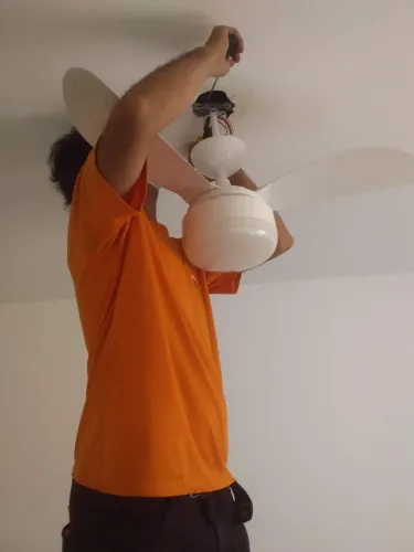 Instalação ventilador
