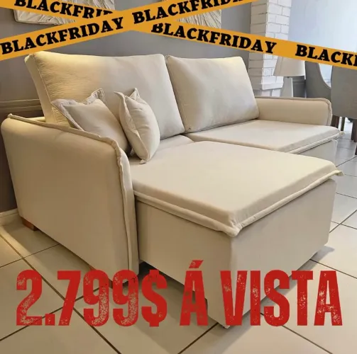 SOFÁ CAMA EM BLACK FRIDAY