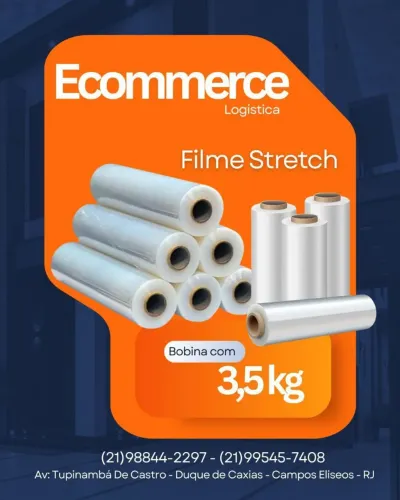 Filme Stretch Bobina 3,5kg - Ecommerce Logística