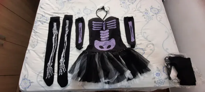Fantasia Halloween Esqueleto Feminina Adulto