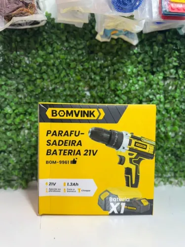 Parafusadeira/Furadeira a Bateria 21V BOMVINK