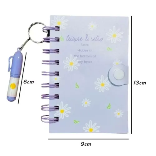 Caderno agenda com mini caneta