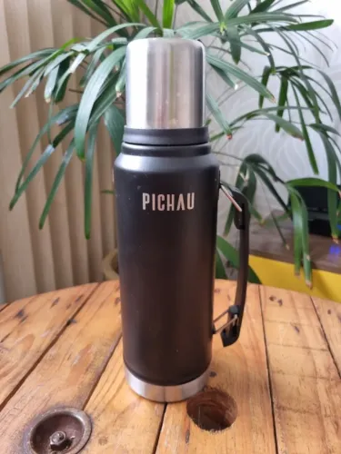 Garrafa Termica Pichau HR140, 1L, Preto