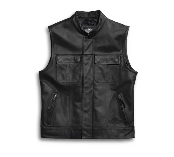 Colete Harley Davidson Original Novo Couro Moto Motoclube