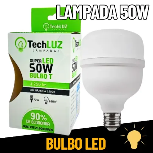 Lâmpada 50w 220v Super Led Premium 6500k Branco Frio _ CS191 