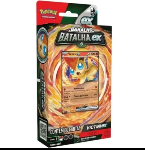 Baralho Batalha EX Victini Pokémon - Novo e Lacrado