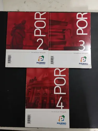 Livros Pré Vestibular Português volume 2,3 e 4