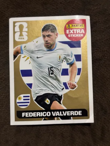 Figurinha Copa 2026 Federico Valverde Dourada