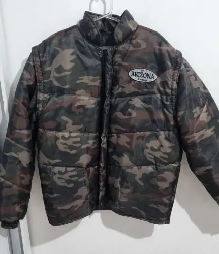 Blusão/Bobojaco Puffer camuflado