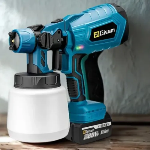 PRONTA ENTREGA Pistola pulverizadora elétrica sem fio, 1000ml / Aerógrafo