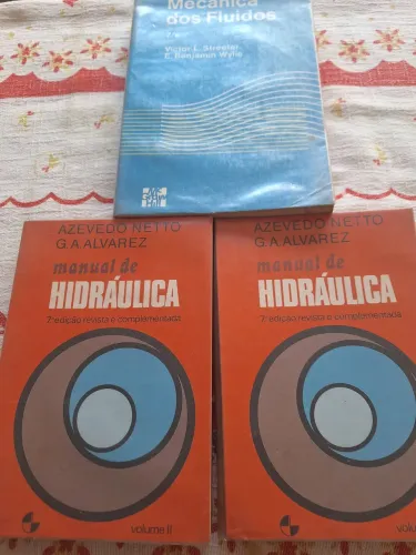 Livros hidráulica e mecânica de fluído