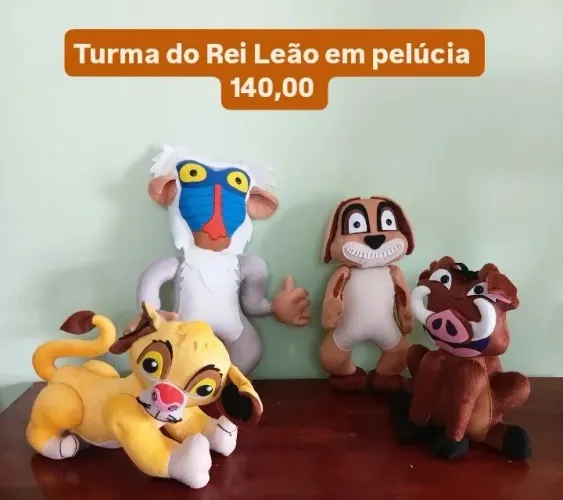 TURMA DO REI LEÃO EM PELUCIA