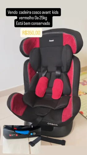 Vendo cadeirinha cosco avant kids