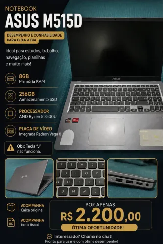 Notebook Asus VivoBook M515DA