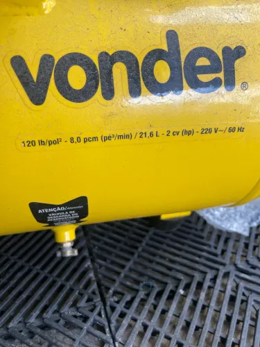 Compressor vonder 21 litros