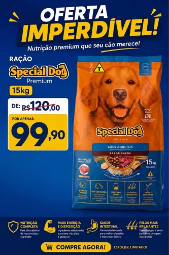 Ração Special dog carne 15kg 