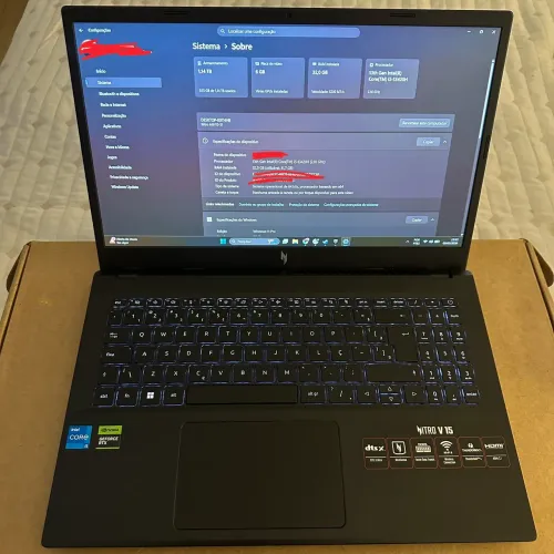 Acer Nitro v15 rtx 4050 1TB (32gb Ram)