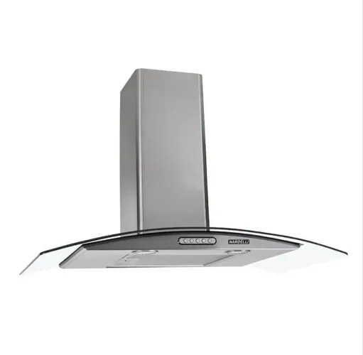 COIFA DE PAREDE vidro curvo slim INOX 