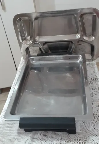Kit 2 bandejas Aço Inox