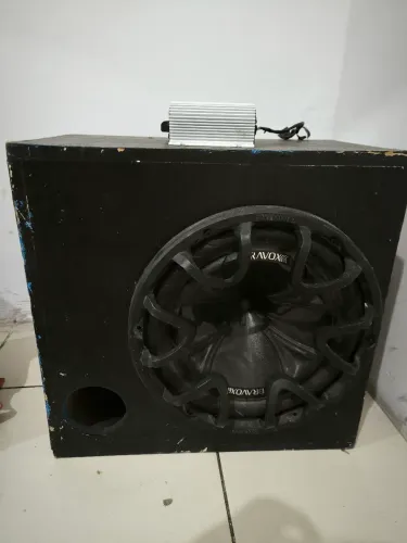 Caixa de som, automotivo bravoox, e modulo Taramps TL-1500 3 CHANNELS 