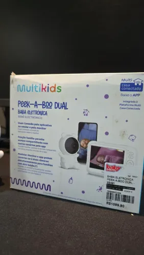 Babá Eletrônica Peek-a-boo Dual Monitor/app Multikids Bb491