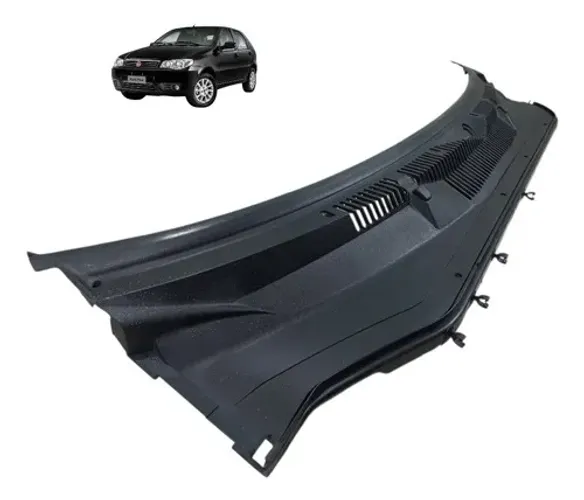 Grade Churrasqueira Painel Para-brisa Fiat Palio 2004 2016 Cinza-escuro
