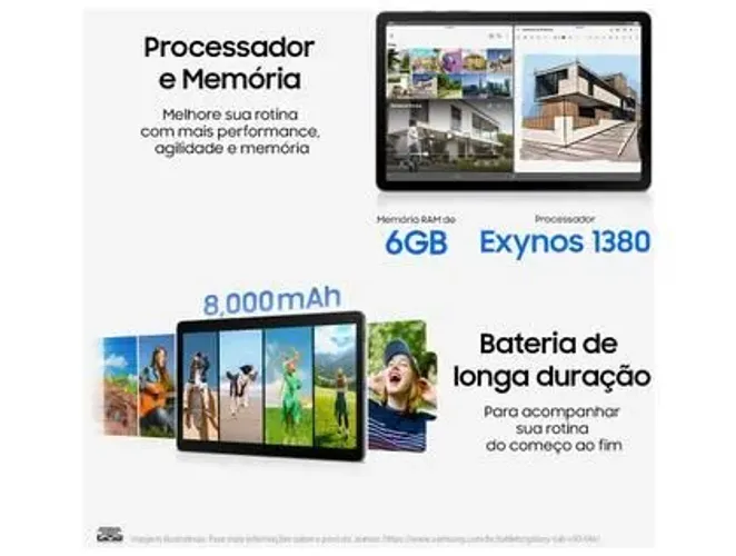 Galaxy Tab S10 Lite LACRADO Caneta e Capa 6GB RAM 128GB 10.9" Android Exynos 1380 Wi-Fi