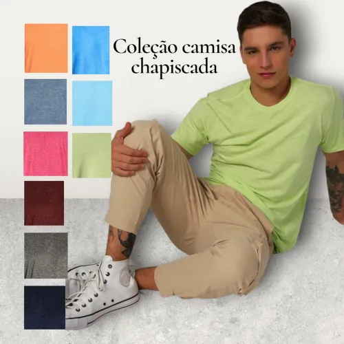 Camisa chapiscada ou dry fit P , M, G, GG