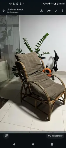 4 poltronas de vime 