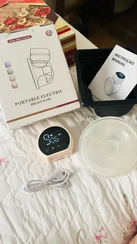 Bomba elétrica portátil tira leite (mãos livres) - BPA Free - 9 níveis
