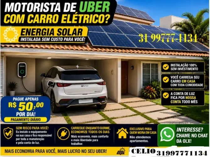USINA SOLAR EM COMODATO NA SUA CASA