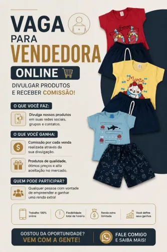 Vaga para vendedora online
