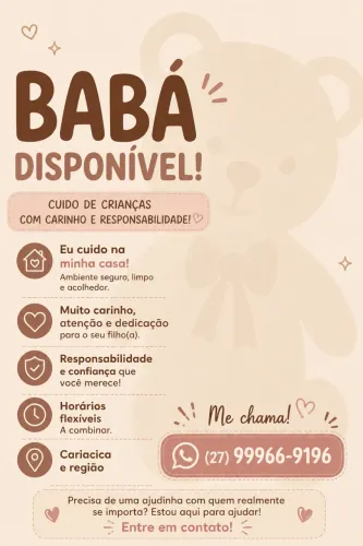 ? Babá disponível | Cariacica