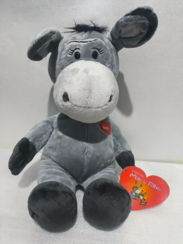 Pelúcia Nestlé Coleção Mãe e Filho - Burrinho JU2 (Novo Com Etiqueta)